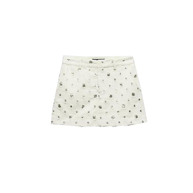 

Весна Новый Роскошный Безрукавный Кардиган Жилет с Отделкой Бисером 1689121 Модные Кюлоты с Высокой Посадкой 1689021 Skirt L