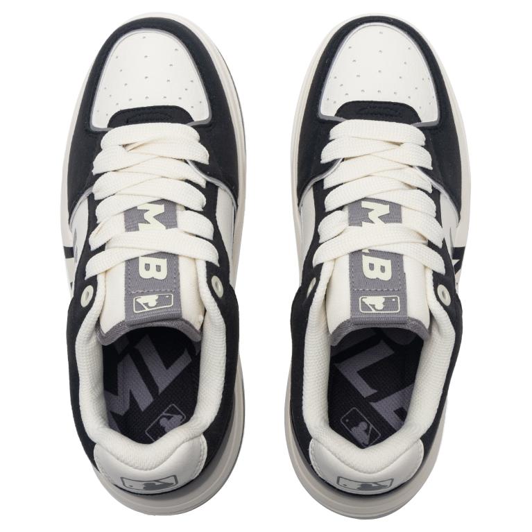 MLB Klobige Liner Rutschfest Abriebfest Niedrig geschnitten Skateboard-Schuhe Unisex Schwarz 3ASXCSD4N-50BKS