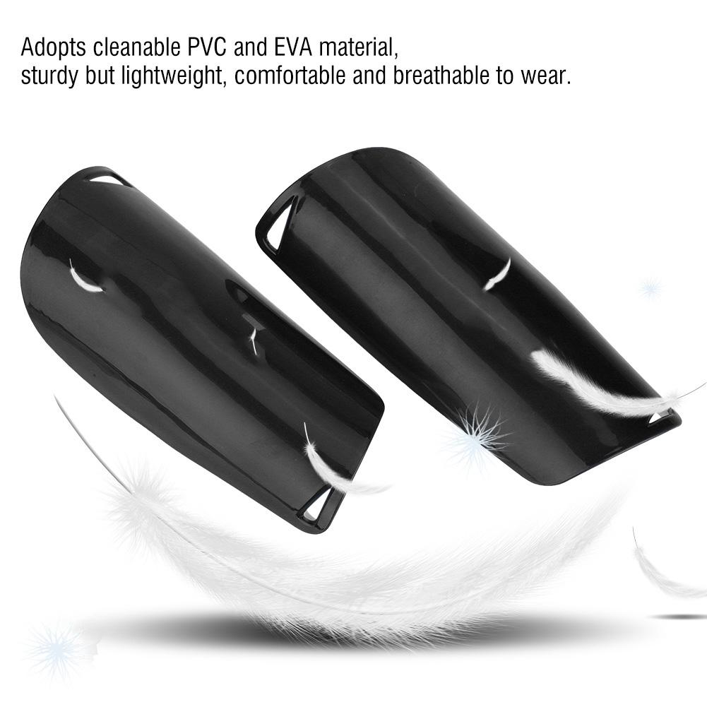 1 Pair Adult Child Football Sports Shinguards Soccer Ball Shin Guards Legs Protector Black M