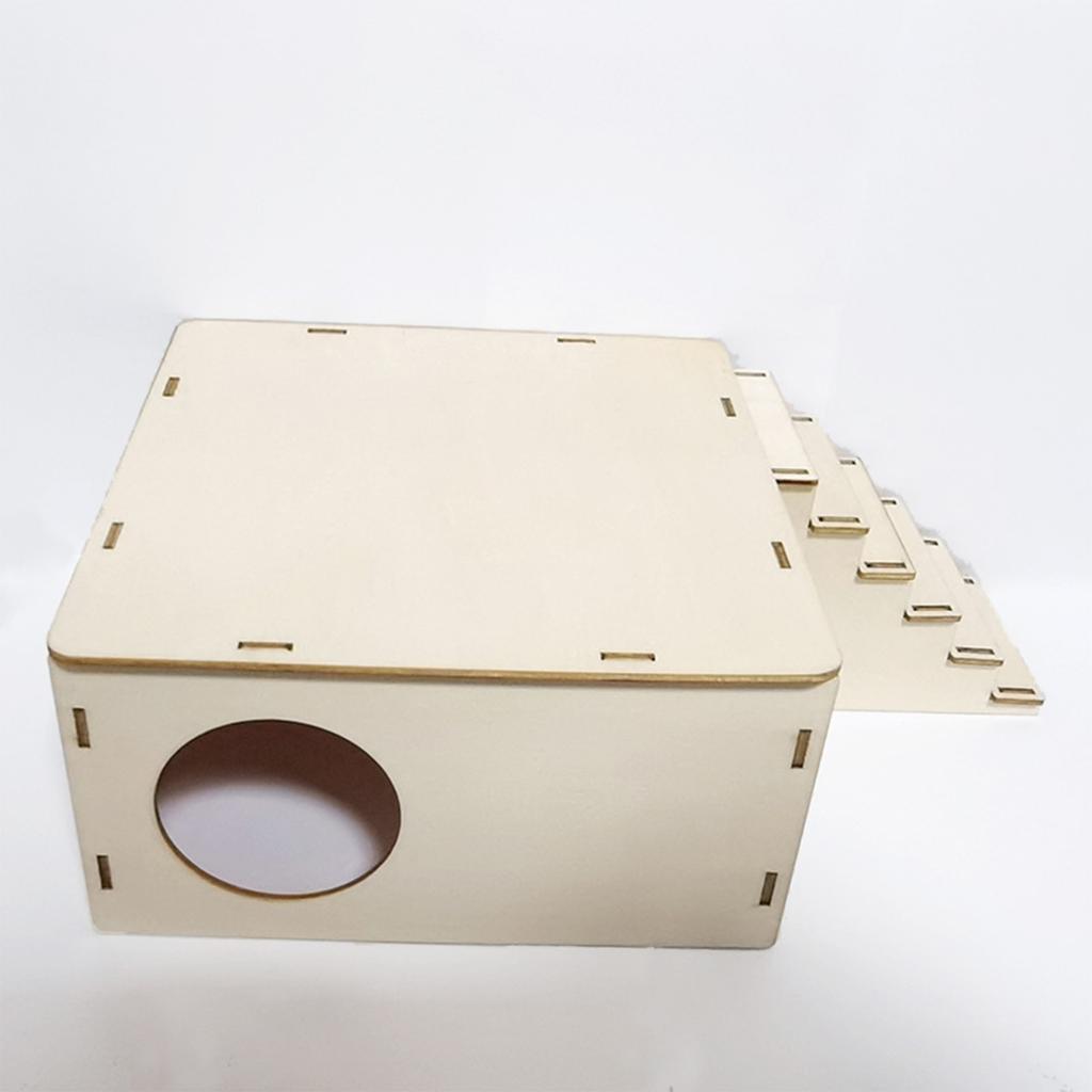 Large Hamster Hideout Hamster Hideout Wooden Hut Small Animals Multi ...