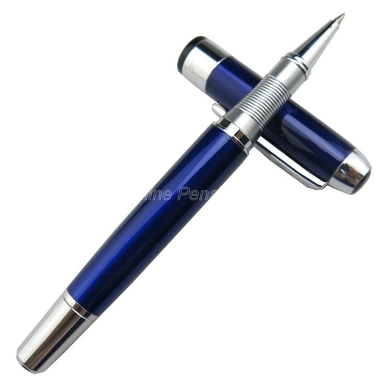 Penna a Rullo Jinhao 250 Metallo Argento & Dettagli Oro Multicolore Gadget per Scrivere Cancelleria Scuola Ufficio