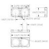 40135 40159 Battery Case Holder Bracket Cell Safety Anti Vibration Plastic Brackets Batteries Connection Seat 1x2