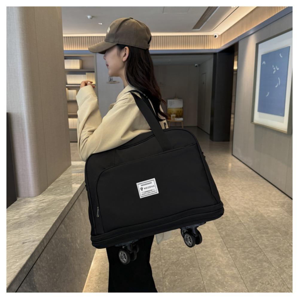 Men's and women's wheeled models, double-layer expansion, large-capacity travel bags, home storage, moving luggage bags can be set with tie rods