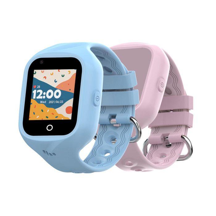 Celly Kidswatch 4G Reloj Smartwatch Para Niños 2 Correas Rosa y Azul