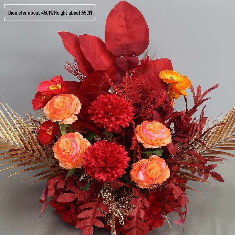 Artificial Wedding Aisle Flowers: Hotel Table Arrangements & Decorative Flower Balls for Stage and Welcome Area