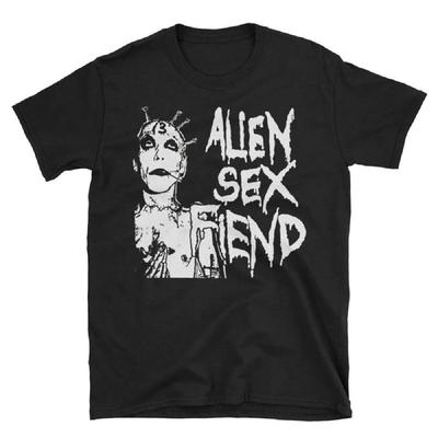 חולצת טי Alien Sex Fiend, Virgin Prunes, Death, Sisters, טי יוניסקס חולצות טי לגברים חולצות גברים גברים