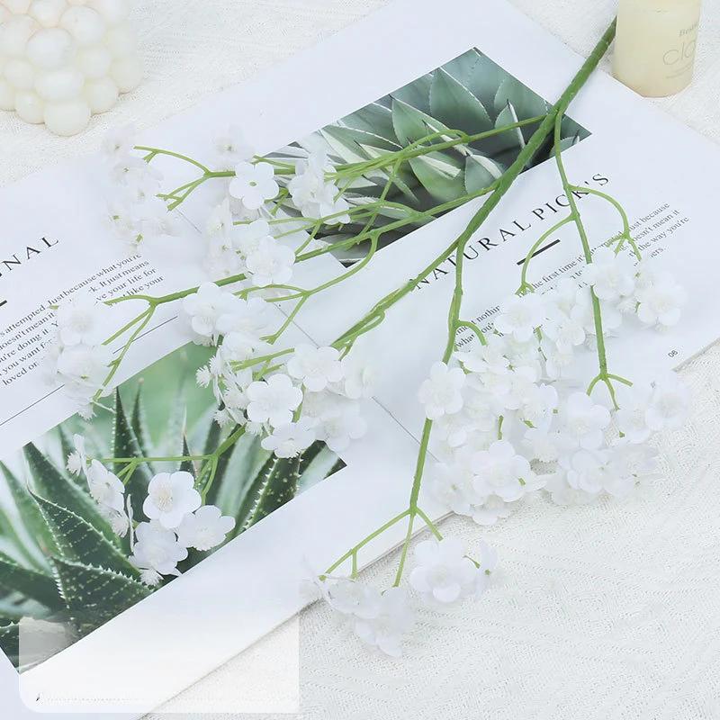 Wedding Decor Artificial Flowers Silk Small Daisy Plant Auditorium Decoration Fake Flower Simulation Yellow Chamomile Branches