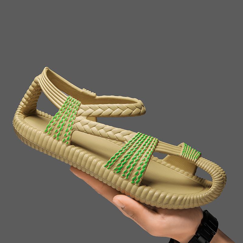 Modedesigner neue Herren Freizeit Sport Sandalen Bequeme Mode rutschfest Outdoor Strand Badeschuhe Zuhause Herrenschuhe Sommer