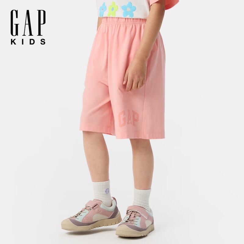 Gap Girls' Logo Elastic Waist Knit Shorts