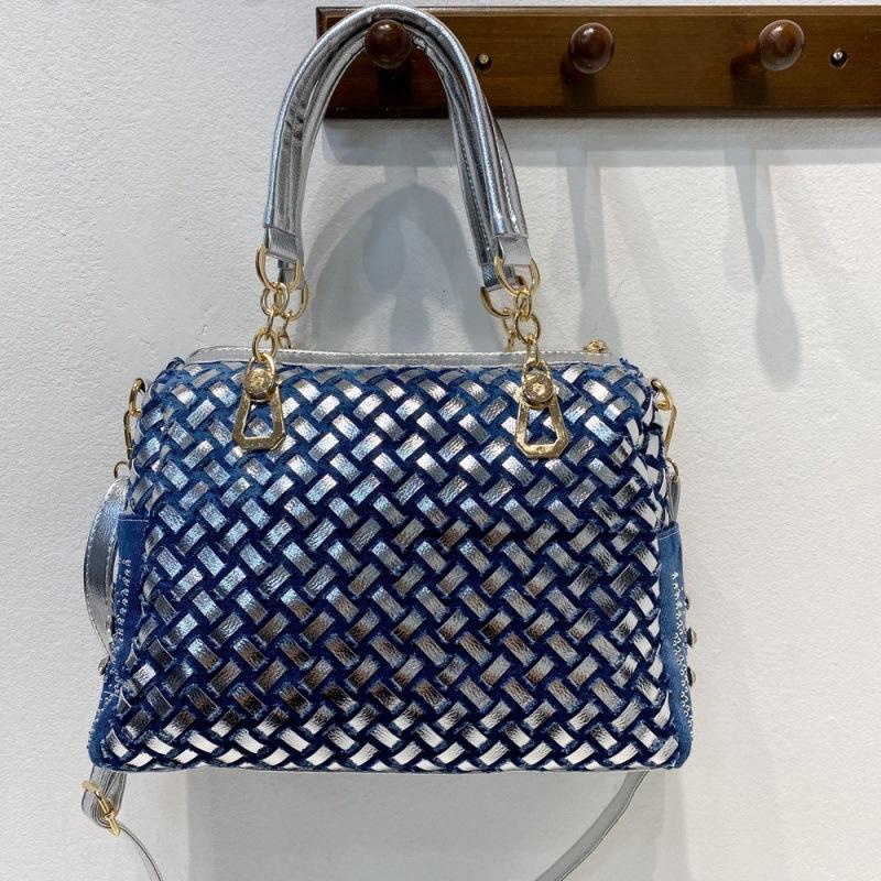 Bags Women'S Bags Denim Bags Handbags Diamond Woven Bags Trendy Shoulder Messenger Bags Tote Bags