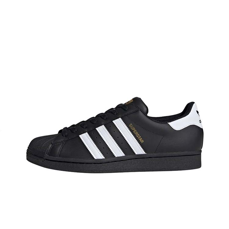 adidas Originals SUPERSTAR Slip Resistant Abrasion Resistant Low Top Skateboard Shoes Unisex Black EG4959(Team183-)