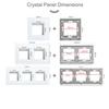 BSEED Power Sockets Electric Outlets Plus Dual Type-c USB Fast Charging Ports 65W 3A Glass Frame EU Standard Wall Embedded