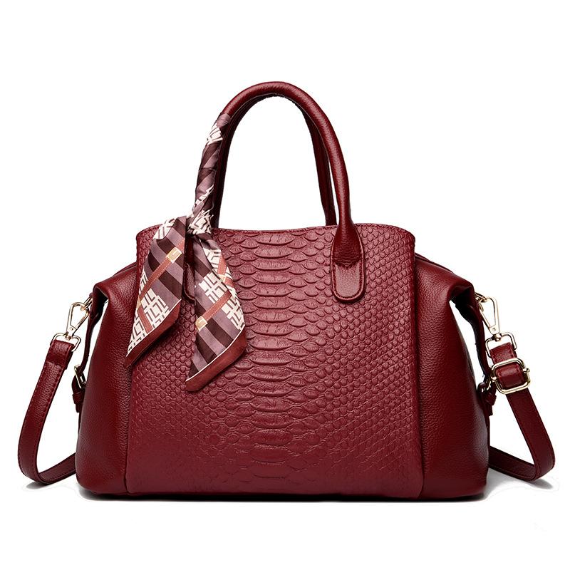 Bolso nuevo bolso de mujer bandolera bolso grande gran capacidad moderno retro versátil patrón de cocodrilo bolso almohada