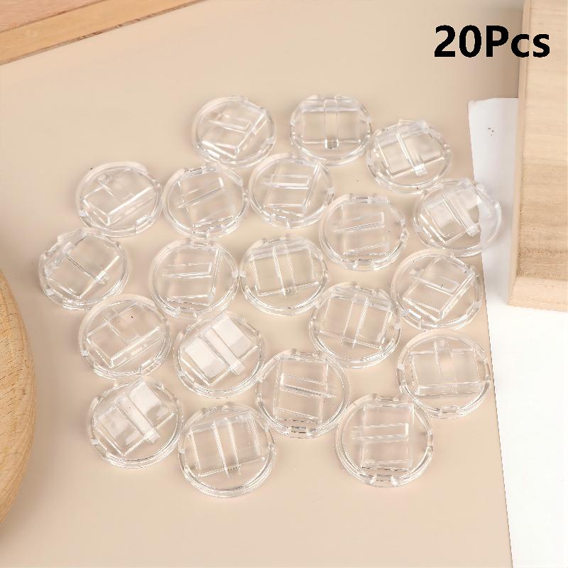 20Pcs Ring Display Holders Plastic Stand Jewelry Tray for Countertop Showcase Exhibition Organizer