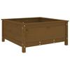 Plant Pot Honey Brown 82.5 X 82.5 X 39 Cm Solid Pine Wood