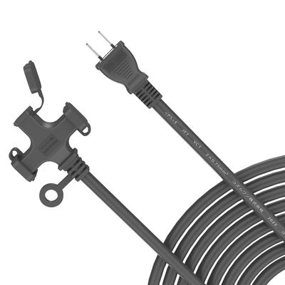 [Extension Cord Expert] Waterproof, Rainproof Extension Cord, Distribution Cord, Power Cable, for LED Lighting, Outdoor Use, PSE Certified, with