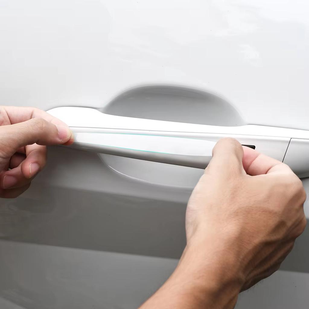8Pcs Car Door Bowl Anti-scratch Sticker Clear Door Bowl Handle Protection Sticker Paint Surface Film Car Accessories Decals TPU