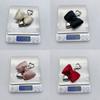 Elegant Bowknot Charm Keychain Elegant Heart and Bowknot Keyring with Accent Handbag Decoration for Women Girls