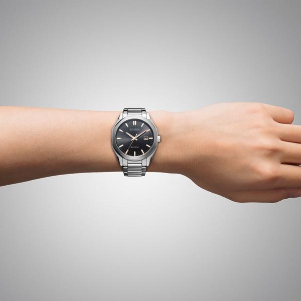Citizen BM7620-83E for menn ( Se CITIZEN COLLECTION Solcelledrevet Eco-Drive) Rundklokke rustfritt