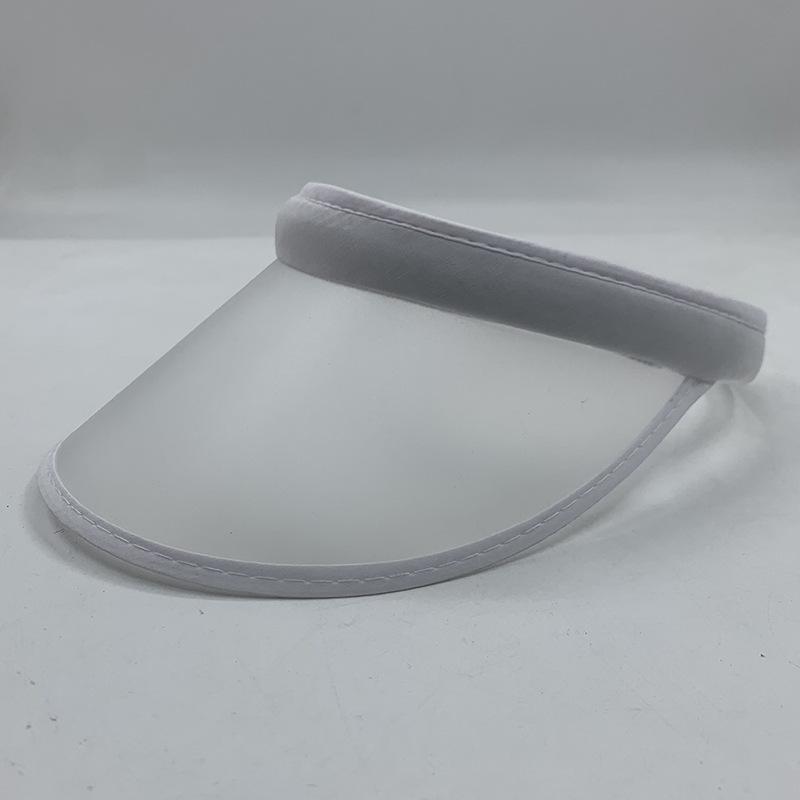 Korean-Style Unisex PVC Sunshade Topless Hat for Spring, Summer, and Autumn