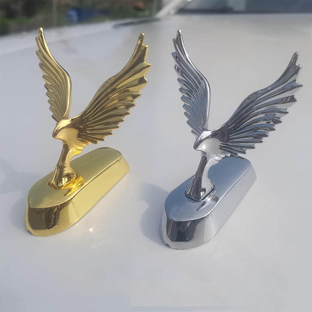 Car Hood Sticker Sun Protection Metal Adhesive Car Front Bonnet Eagle Ornament For Sedan RV Commuting Travel Family Outings
