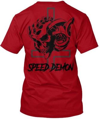 Throttle Therapy Speed Demon - Motorcycle Apparel T-Shirt Made In USA S To 5XL