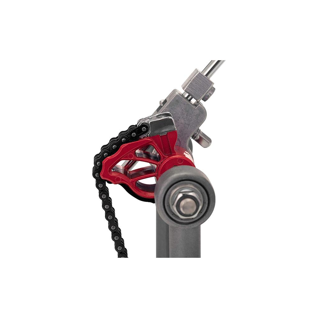 Pearl Eliminator Solo Drum Single Pedal with Eccentric Cam Control Core and Quad "Red" Beater, P-1030R