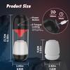 Penis Vibrator with APP Control 9 Vibrations and 360° Tongue Licking, Men's Pocket Penis Stimulator Penis Trainer Pump Male Adult Sex Toys