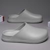 Fashion Men's Summer Outdoor Baotou Slippers Waterproof New Soft Bottom Large Couple Casual Shoes Anti Slip Work Fashion Slippers 2025