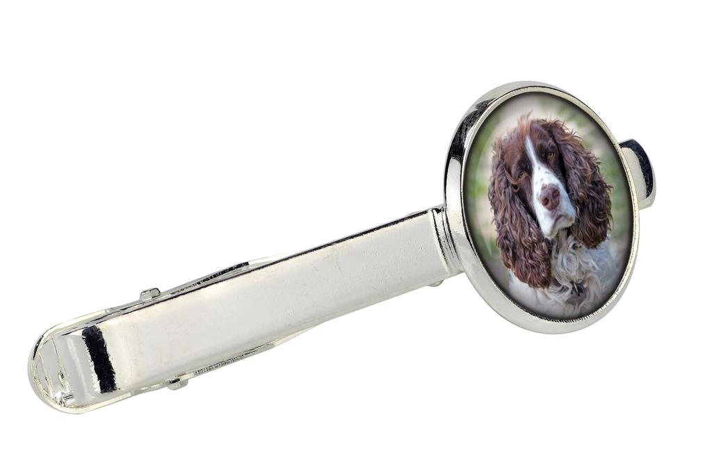 Anglický kokršpaněl - manžetové knoflíčky a kravata s vaší fotografií, ozdoba na oblek, pánské šperky značky Art-Dog.