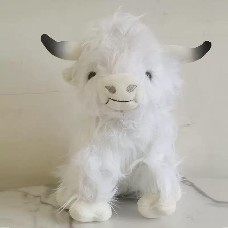 25cm Scotland Cute Highland Cow Plush Adorable  Animal Ideal Gift for Animal Lovers and Kids Soft and Huggable Plush Doll