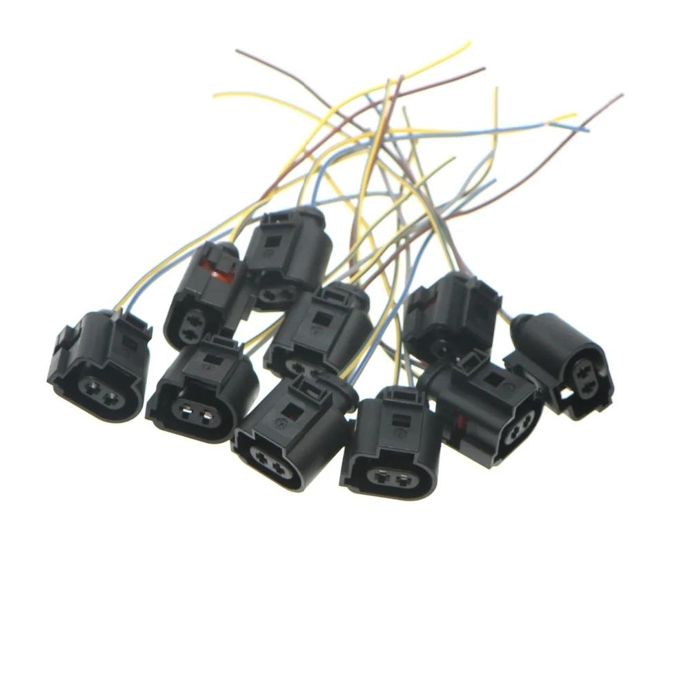 

10Pcs Handbrake Motor Socket Bracket Connection Cable For VW PASSTA B6 B7 CC TIGUAN SHARAN A6 A4 Q5 Q3 1J0973722A 1J0 973 722 A 10pcs