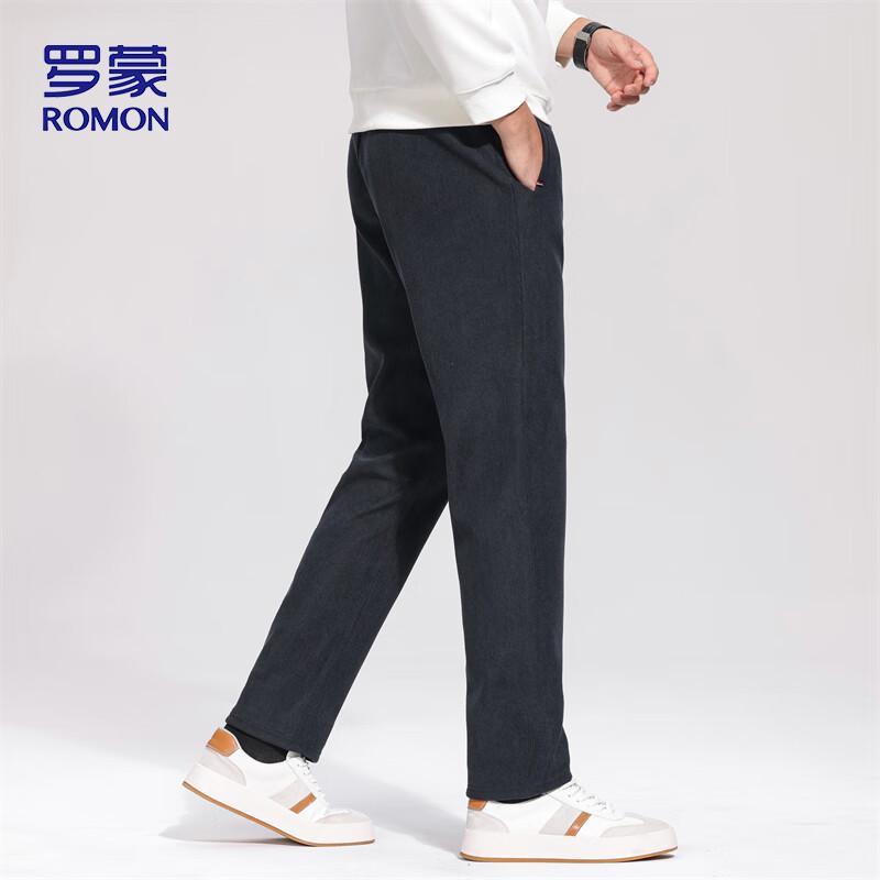 ROMON Men's Corduroy Casual Straight Leg Pants