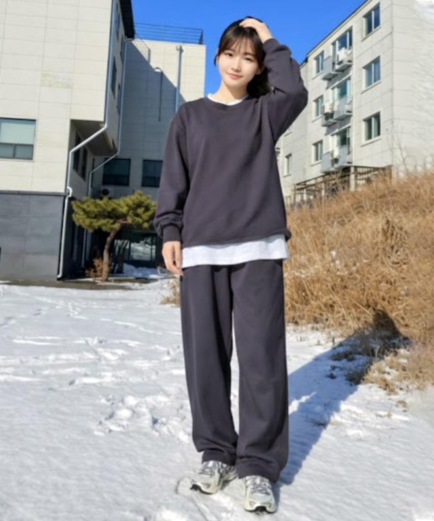 VANNWORKS Compose Cut-Out Wide Sweatpants Unisex (Charcoal)