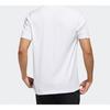 Adidas T Shirts Men's White Crew Neck Moderate Straight Fit FM6088