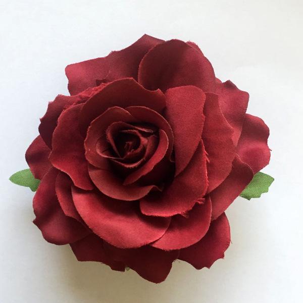 Bohemian Rose Lace Hair Clip and Brooch - Artificial Flower Accessory