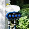 Aqualin Two-Outlet Electronic Water Timer, Watering Timer, Garden Irrigation System Controller, Blue