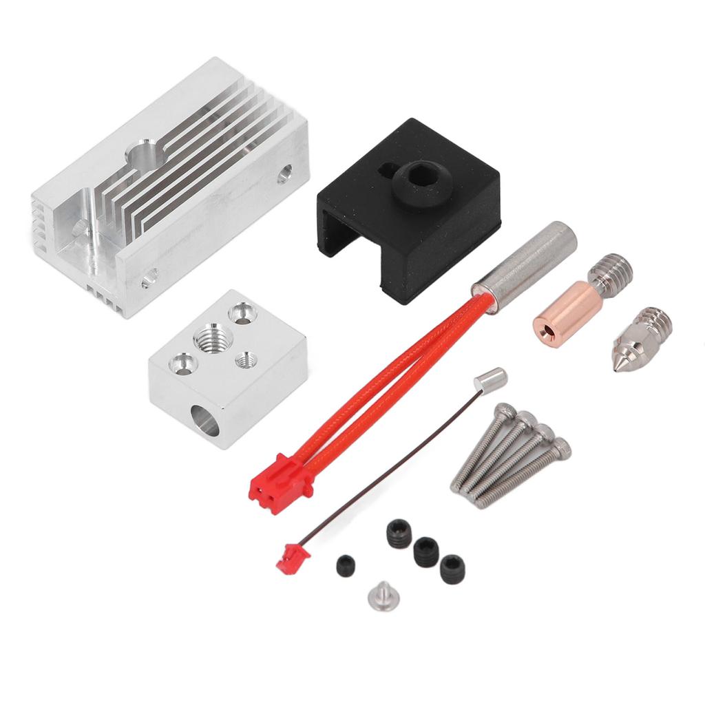 Extruder Heater Block Upgrade Kit Ti Alloy Copper Bimetal Plated Nozzle with Aluminium Radiator for ENDER 3 S1 3D