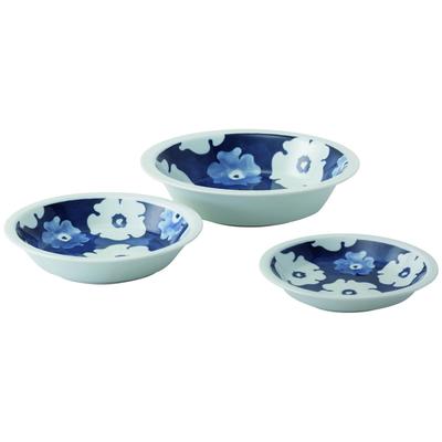 Nishikai Toki Hasami Ware Nesting Set of Includes and Small Side Small Soy Sauce and Microwave and Dishwasher Made In Product Number 31102 "Aihana"