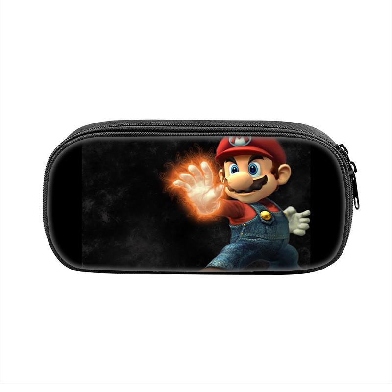 Super Mario Bros Pencil Case With Nylon Material For Students And Kids