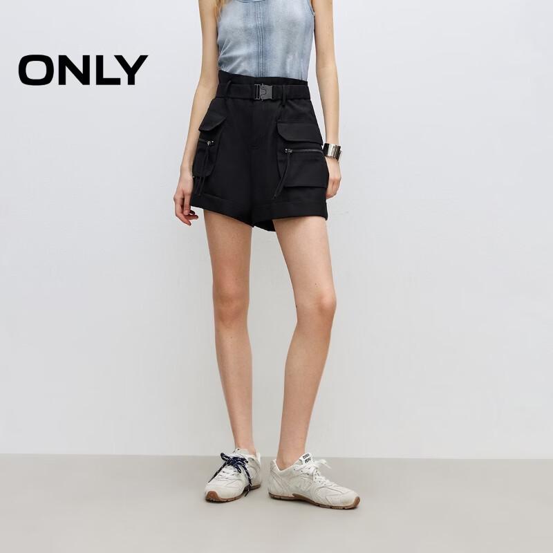 ONLY Women s High-Waist Wide-Leg Cargo Shorts XL