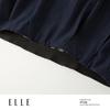 ELLE Women's French Retro Pleated Denim Shirt