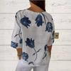 EastRogue Women's Fashion Casual Summer Floral Print Short Sleeve V-Neck Blouses & Shirts