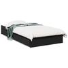 VidaXL Cadre de lit avec tiroirs noir 100x200 cm bois d'ingénierie, lit, lit de rangement, cadre de lit simple, lit simple, 3280672