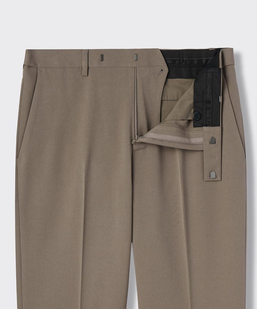 MUSINSA STANDARD Flare Hidden Banding Slacks [Dusty Beige]