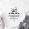 Frenchie Mom T Shirt French Bulldog Crewneck Dog Lover S Vintage Washed Top For Everyday Wear Stylish Fashion Slightly Homme
