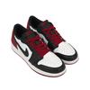 Baskets Air Jordan 1 Retro Low OG GS Black Toe Enfants Blanc Rouge Varsity CZ0858-106