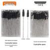 Crystal Handle Disposable Eyelash and Eyebrow Brush - 50 Pack Spiral Comb for Extensions