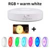 Colorful LED Night Light Motion Sensor Lights Wireless Magnetic Round Night Lamp Kitchen Cabinet Bedroom Atmosphere Decor