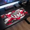 Tappetino Mouse Tema Monaco FC, Design Logo Calcio Tappetino Scrivania Gaming XXL Antiscivolo per Mouse del Computer